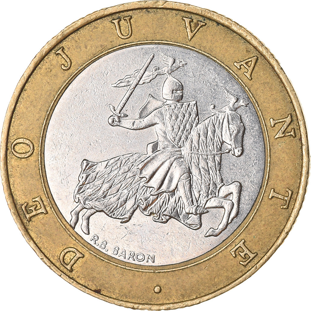 Coin, Monaco, Rainier III, 10 Francs, 1991, EF(40-45), Bi-Metallic, KM:163