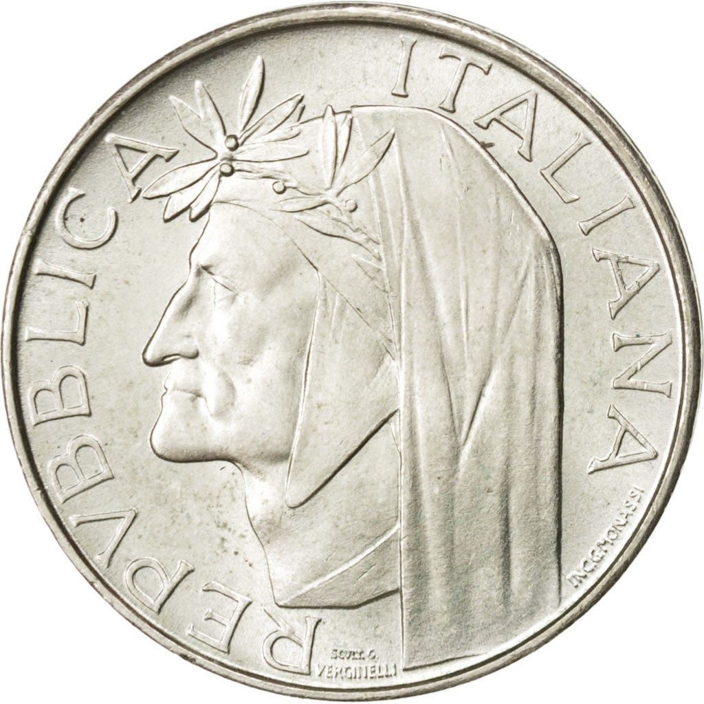 Coin, Italy, 500 Lire, 1965, Rome, MS(63), Silver, KM:100