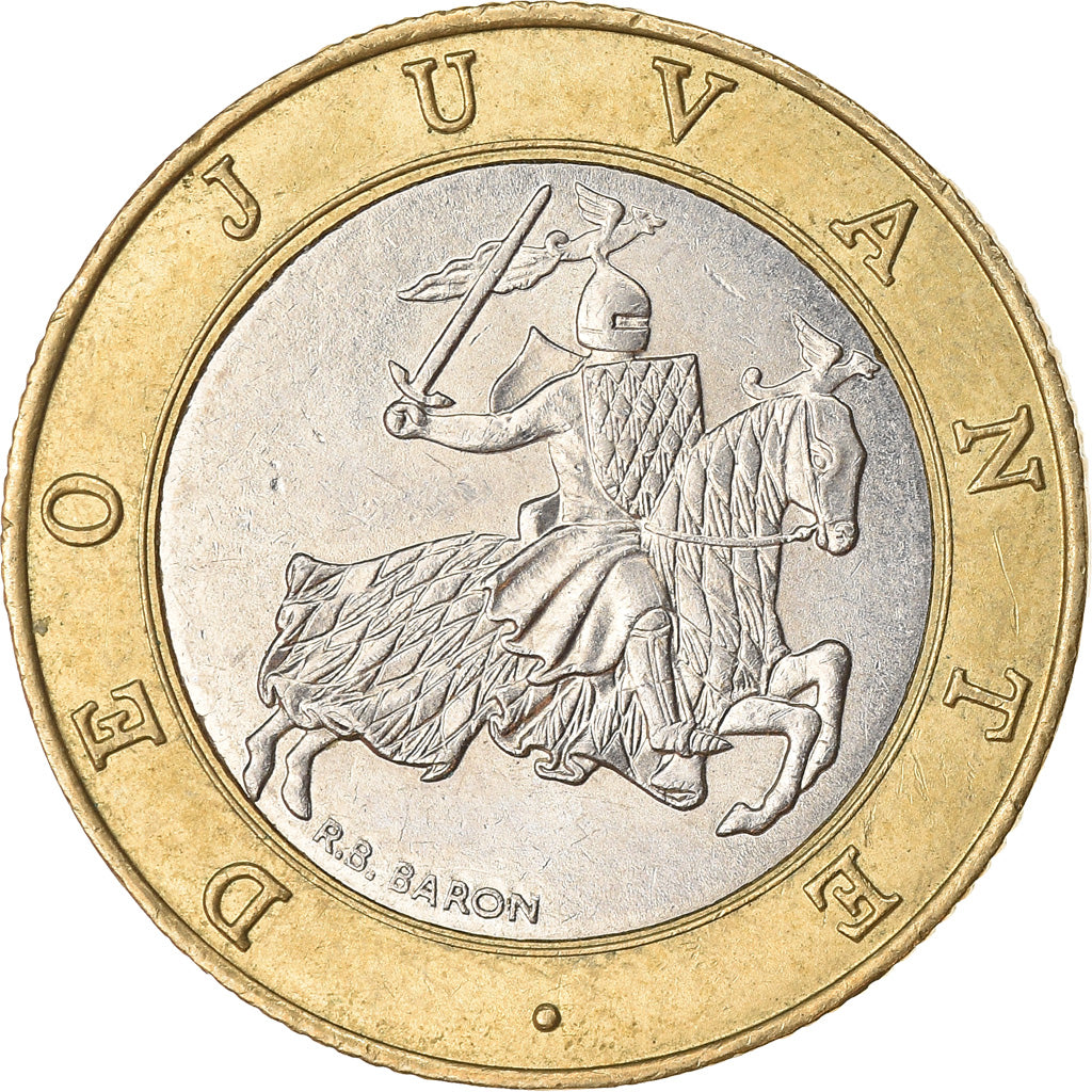 Coin, Monaco, Rainier III, 10 Francs, 2000, EF(40-45), Bi-Metallic, KM:163
