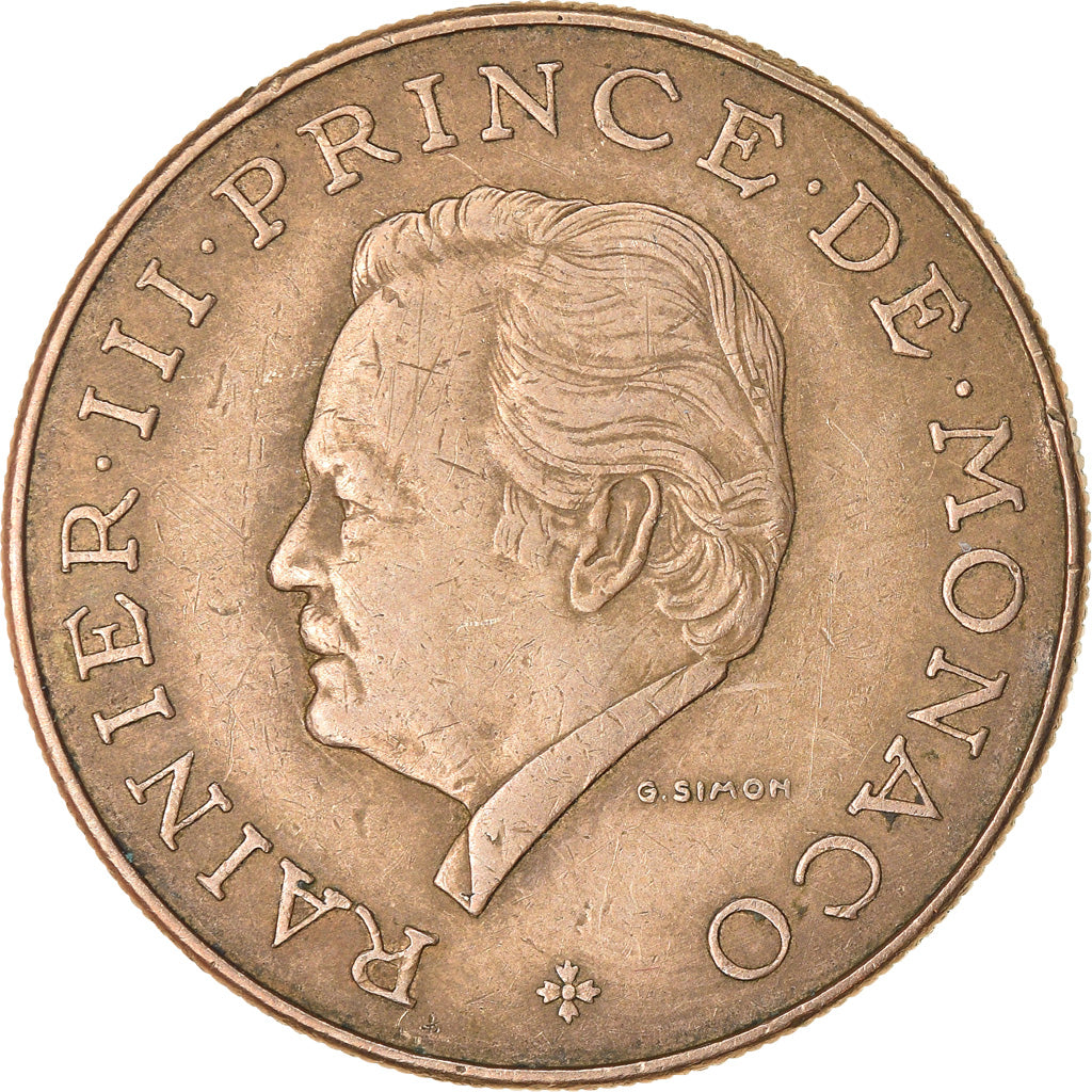 Coin, Monaco, Rainier III, 10 Francs, 1981, EF(40-45), Copper-Nickel-Aluminum