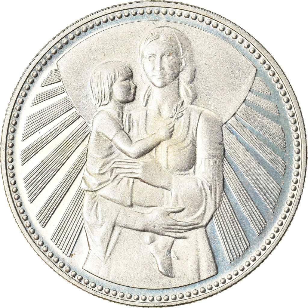 Coin, Bulgaria, 25 Leva, 1981, AU(55-58), Silver, KM:134