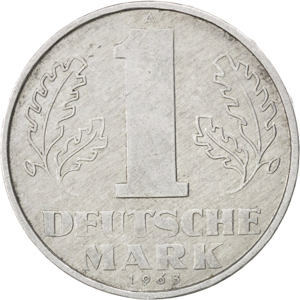 GERMAN-DEMOCRATIC REPUBLIC, Mark, 1963, Berlin, KM #13, EF(40-45), Aluminum,...