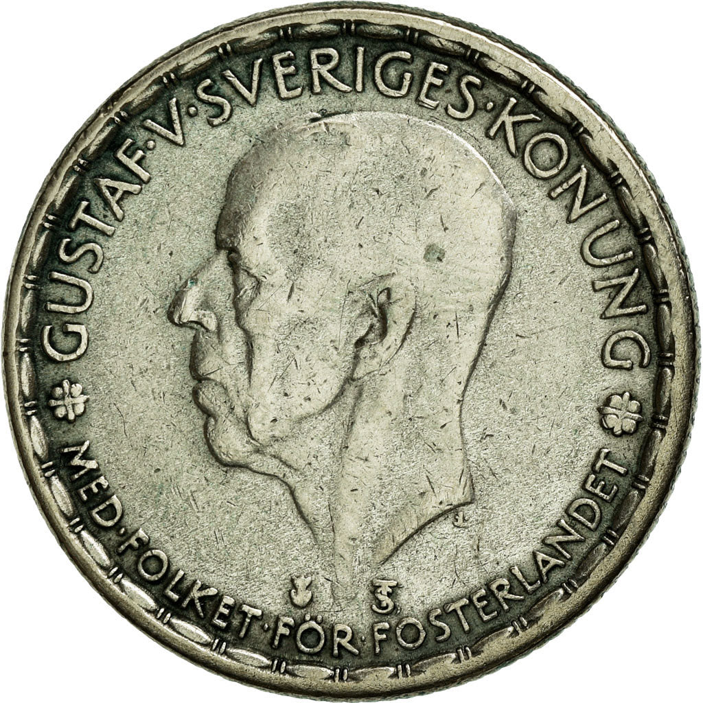 Coin, Sweden, Gustaf V, Krona, 1947, EF(40-45), Silver, KM:814