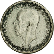 Coin, Sweden, Gustaf V, Krona, 1947, EF(40-45), Silver, KM:814