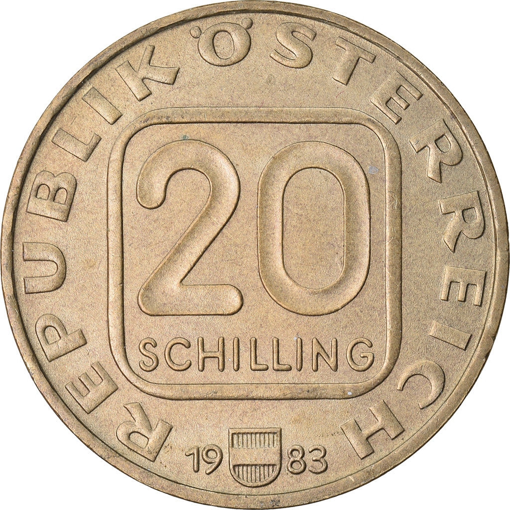 Münze, Österreich, 20 Schilling, 1983, SS, Copper-Aluminum-Nickel, KM:2960.1