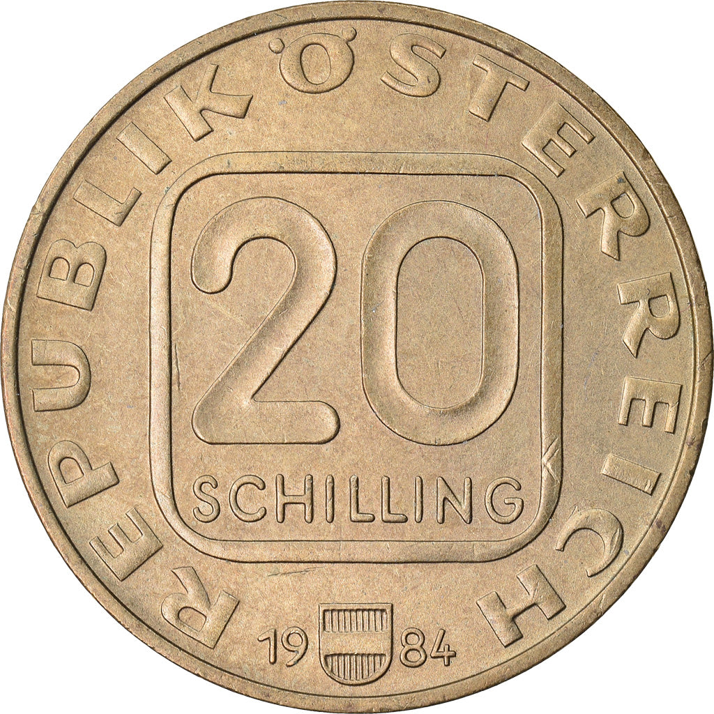 Münze, Österreich, 20 Schilling, 1984, SS, Copper-Aluminum-Nickel, KM:2965.1