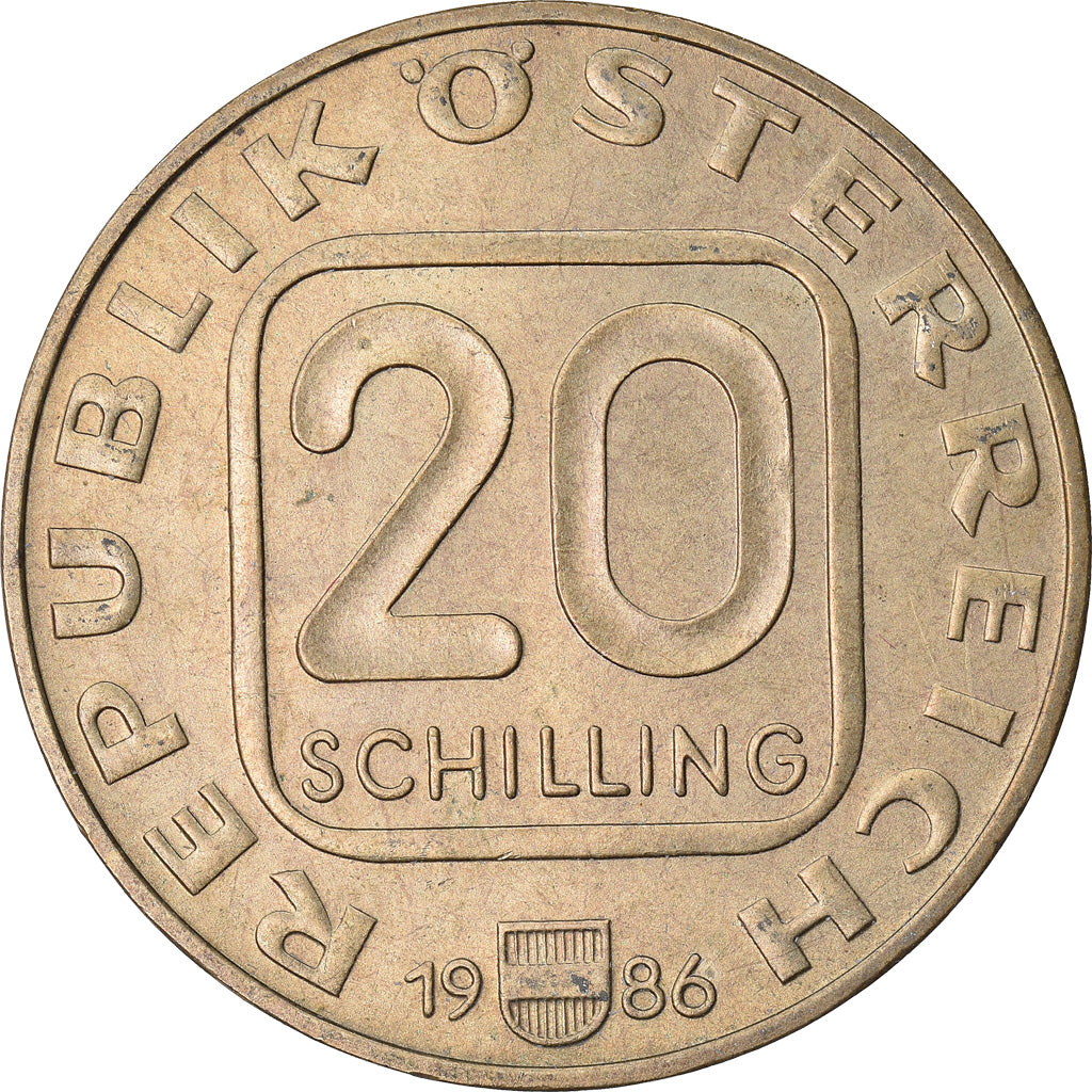Monnaie, Autriche, 20 Schilling, 1986, TTB, Copper-Aluminum-Nickel, KM:2975.1
