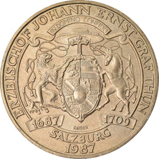 Coin, Austria, 20 Schilling, 1987, EF(40-45), Copper-Aluminum-Nickel, KM:2980.1