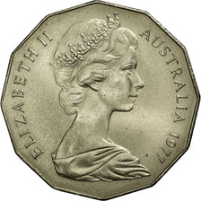 Coin, Australia, Elizabeth II, 50 Cents, 1977, AU(55-58), Copper-nickel, KM:70