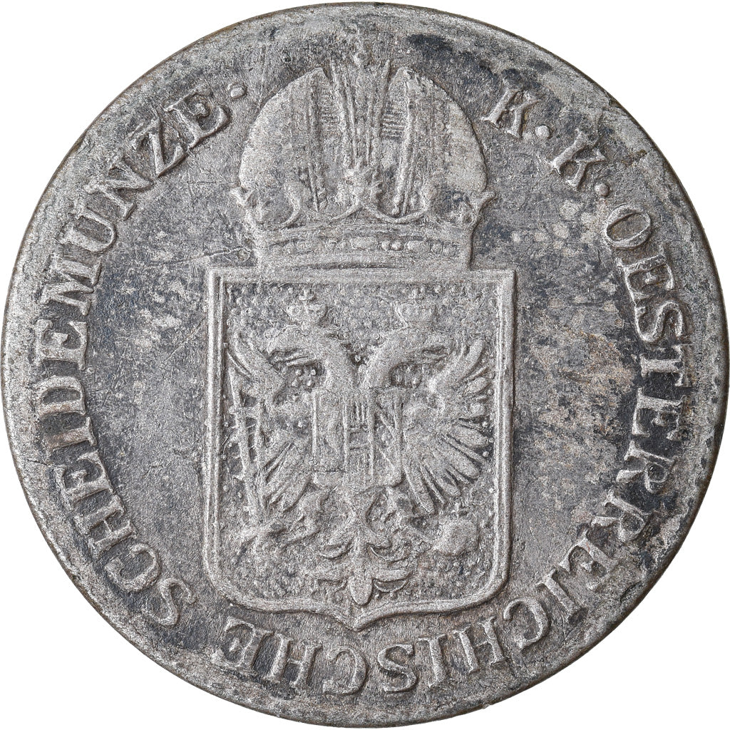 Coin, Austria, Franz Joseph I, 6 Kreuzer, 1849, VF(30-35), Silver, KM:2200