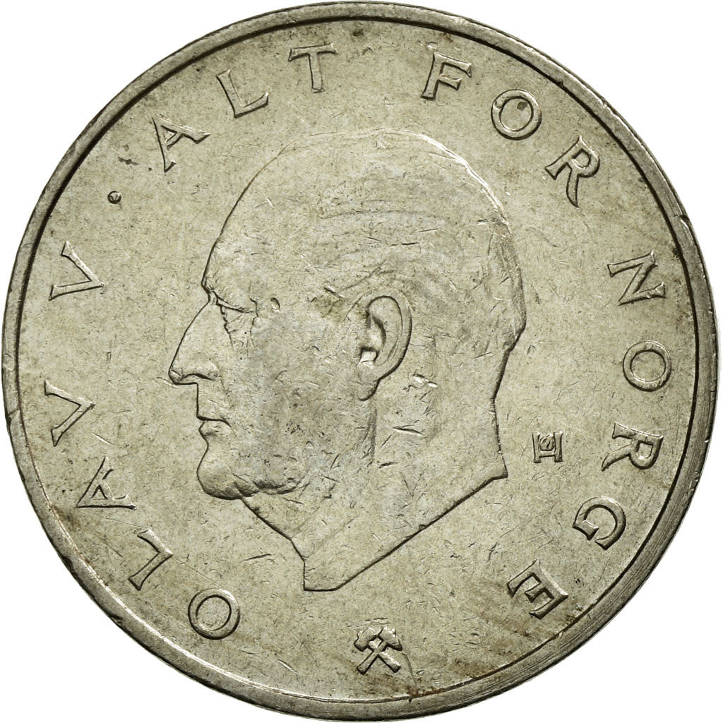 Monnaie, Norvège, Olav V, Krone, 1974, TTB+, Copper-nickel, KM:419