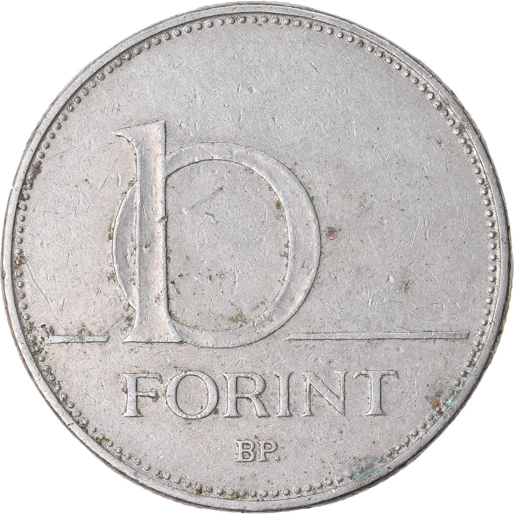 Munten, Hongarije, 10 Forint, 1997, Budapest, FR+, Copper-nickel, KM:695