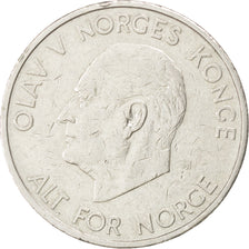 Coin, Norway, Olav V, 5 Kroner, 1964, AU(50-53), Copper-nickel, KM:412