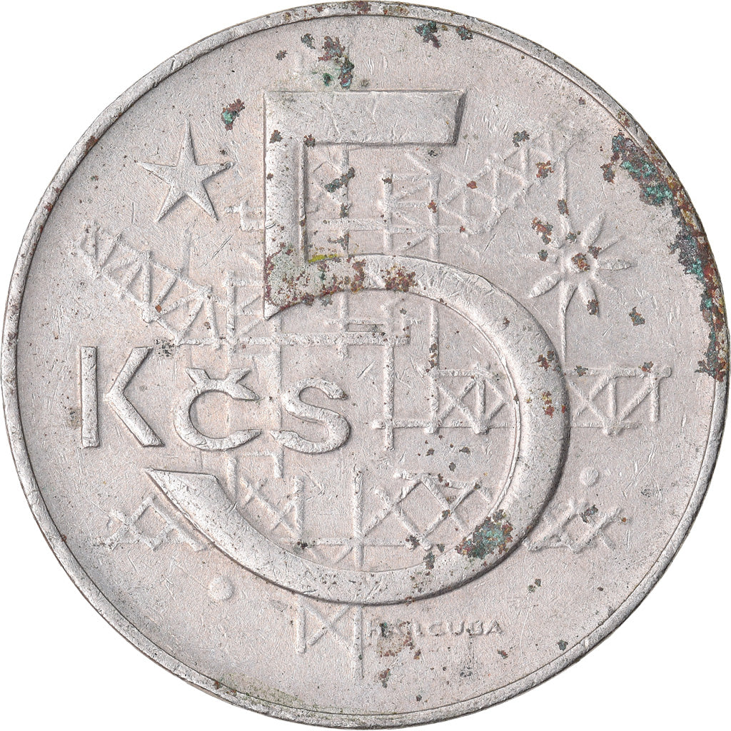 Coin, Czechoslovakia, 5 Korun, 1982, VF(30-35), Copper-nickel, KM:60