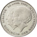 NETHERLANDS, 2-1/2 Gulden, 1980, KM #201, AU(55-58), Nickel, 29, 9.91
