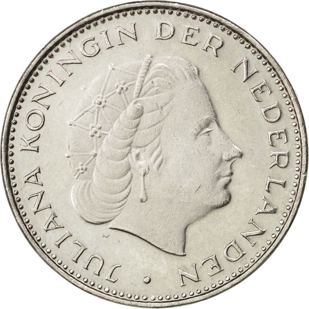 NETHERLANDS, 2-1/2 Gulden, 1979, KM #197, AU(55-58), Nickel, 29, 10.12