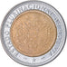 Moneta, Bolivia, 5 Bolivianos, 2010, BB, Bi-metallico, KM:219