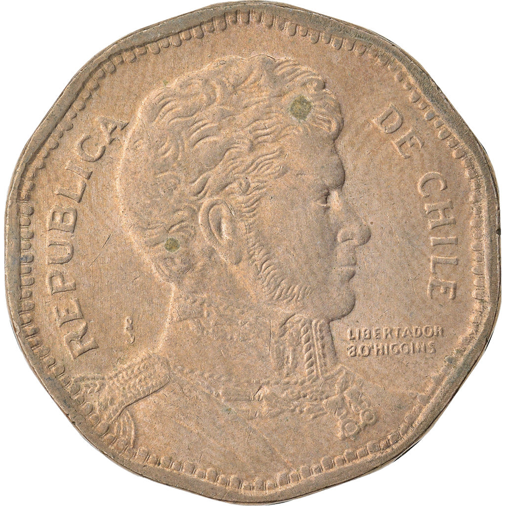 Moneda, Chile, 50 Pesos, 2006, Santiago, MBC, Aluminio - bronce, KM:219.2