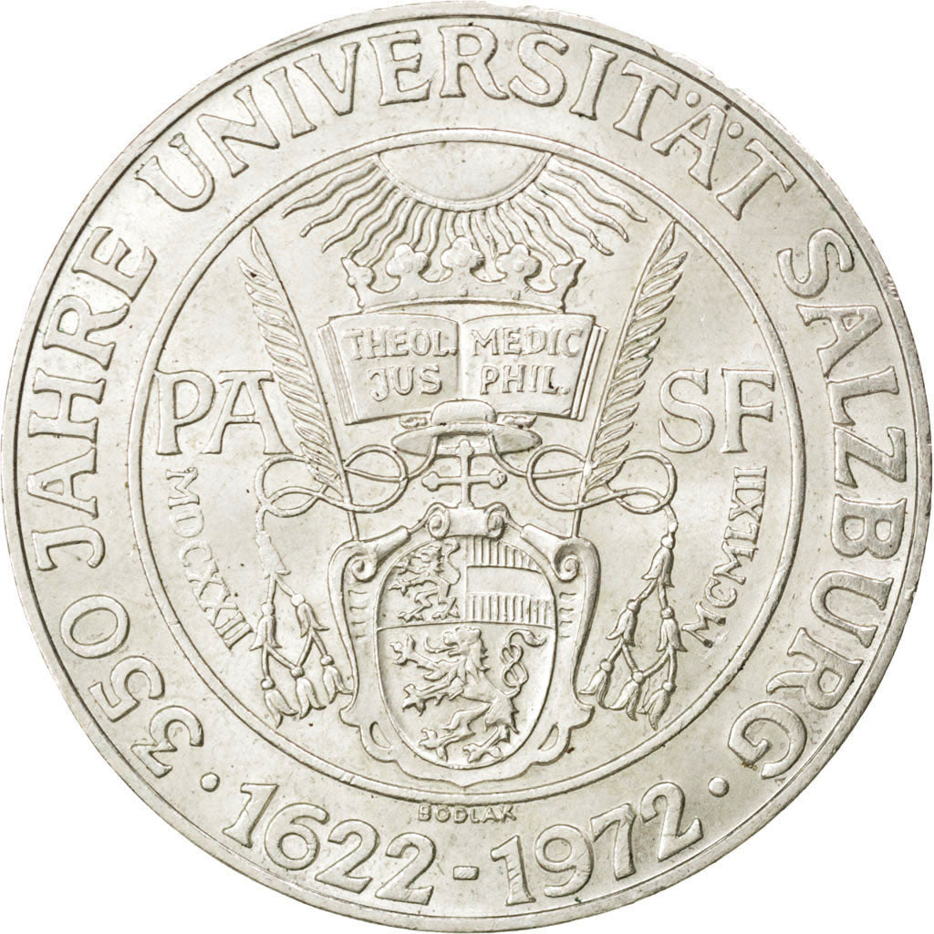 AUSTRIA, 50 Schilling, 1972, KM #2913, MS(60-62), Silver, 34, 20.05