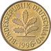 Coin, GERMANY - FEDERAL REPUBLIC, 5 Pfennig, 1996, Berlin, EF(40-45), Brass Clad