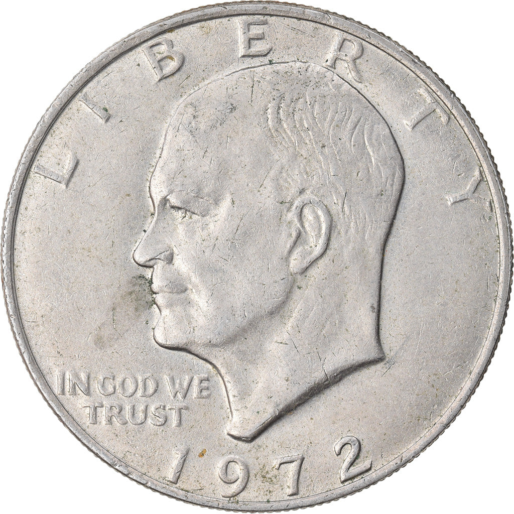Coin, United States, Eisenhower Dollar, Dollar, 1972, U.S. Mint, Philadelphia