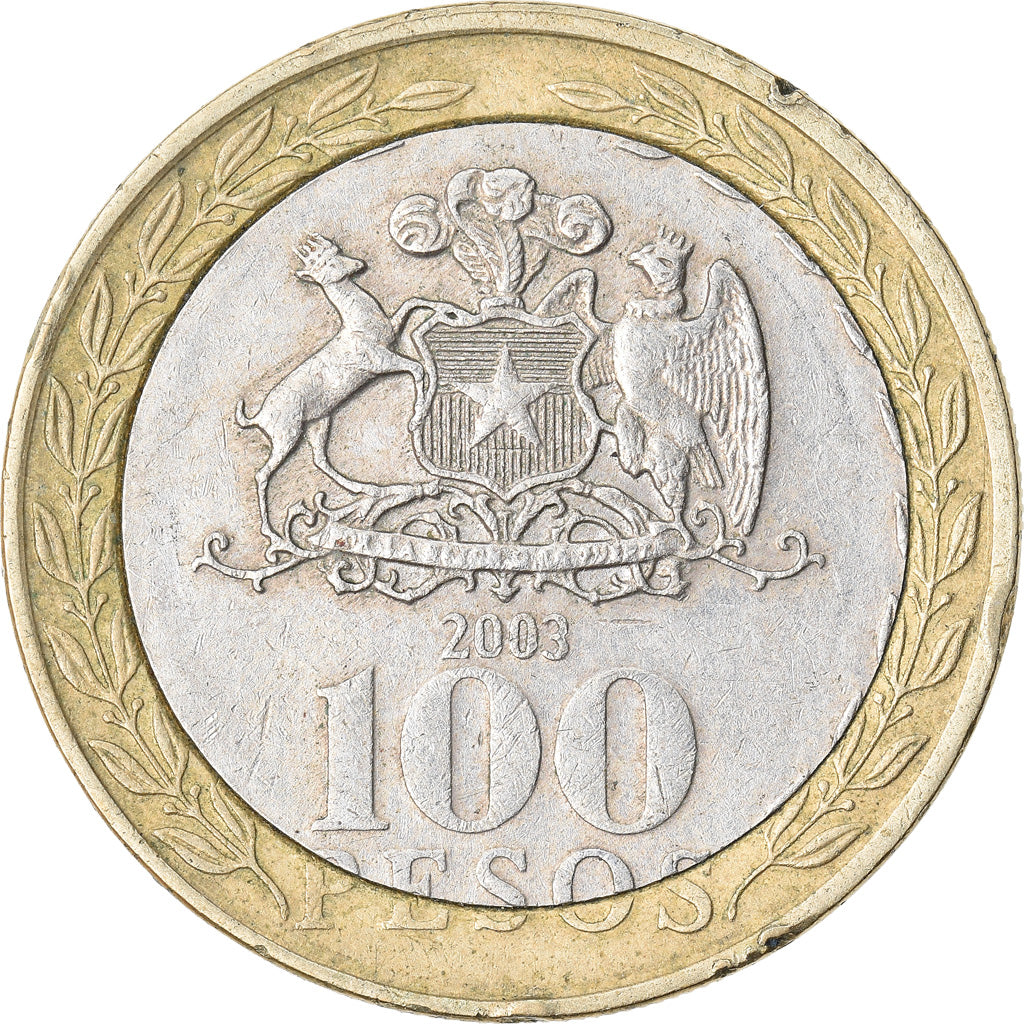 Monnaie, Chile, 100 Pesos, 2003, Santiago, TTB, Bi-Metallic, KM:236