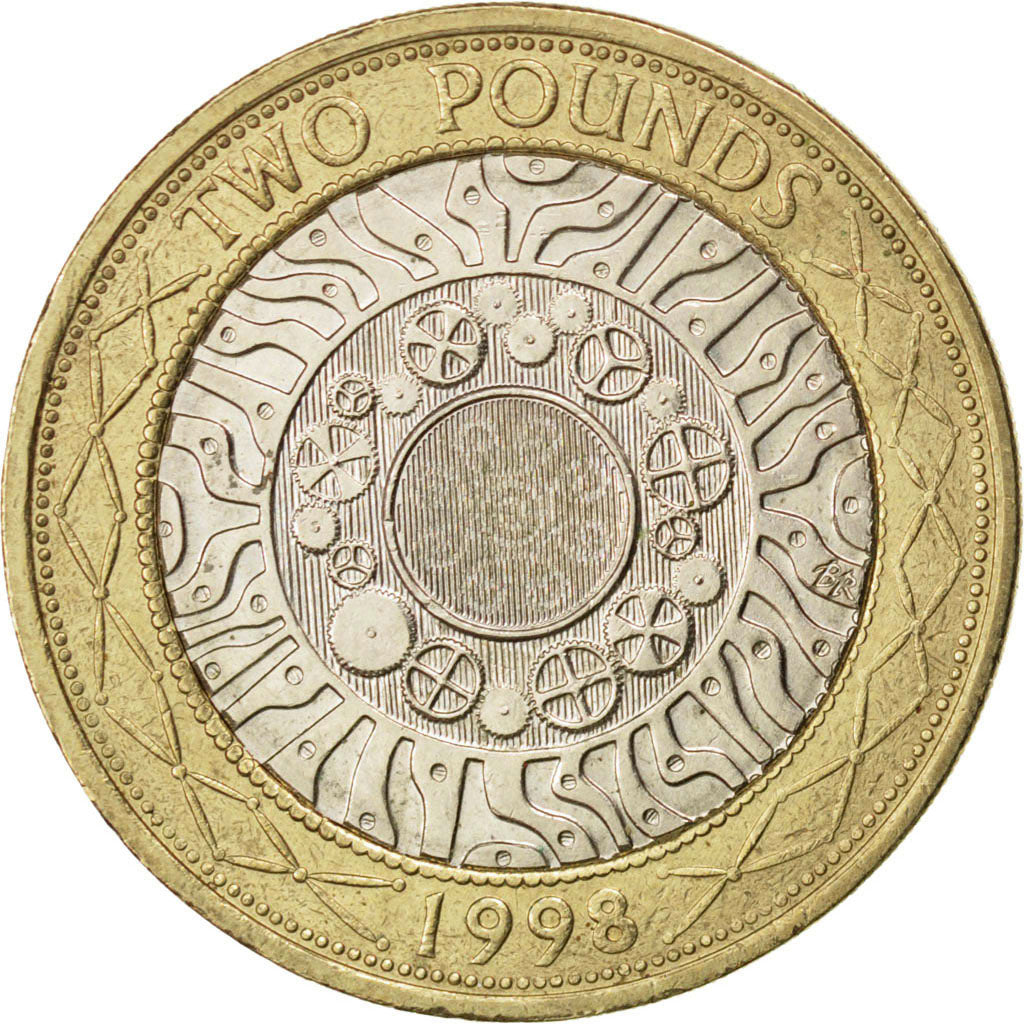 GREAT BRITAIN, 2 Pounds, 1998, KM #994, EF(40-45), Bi-Metallic, 28.4, 12.00