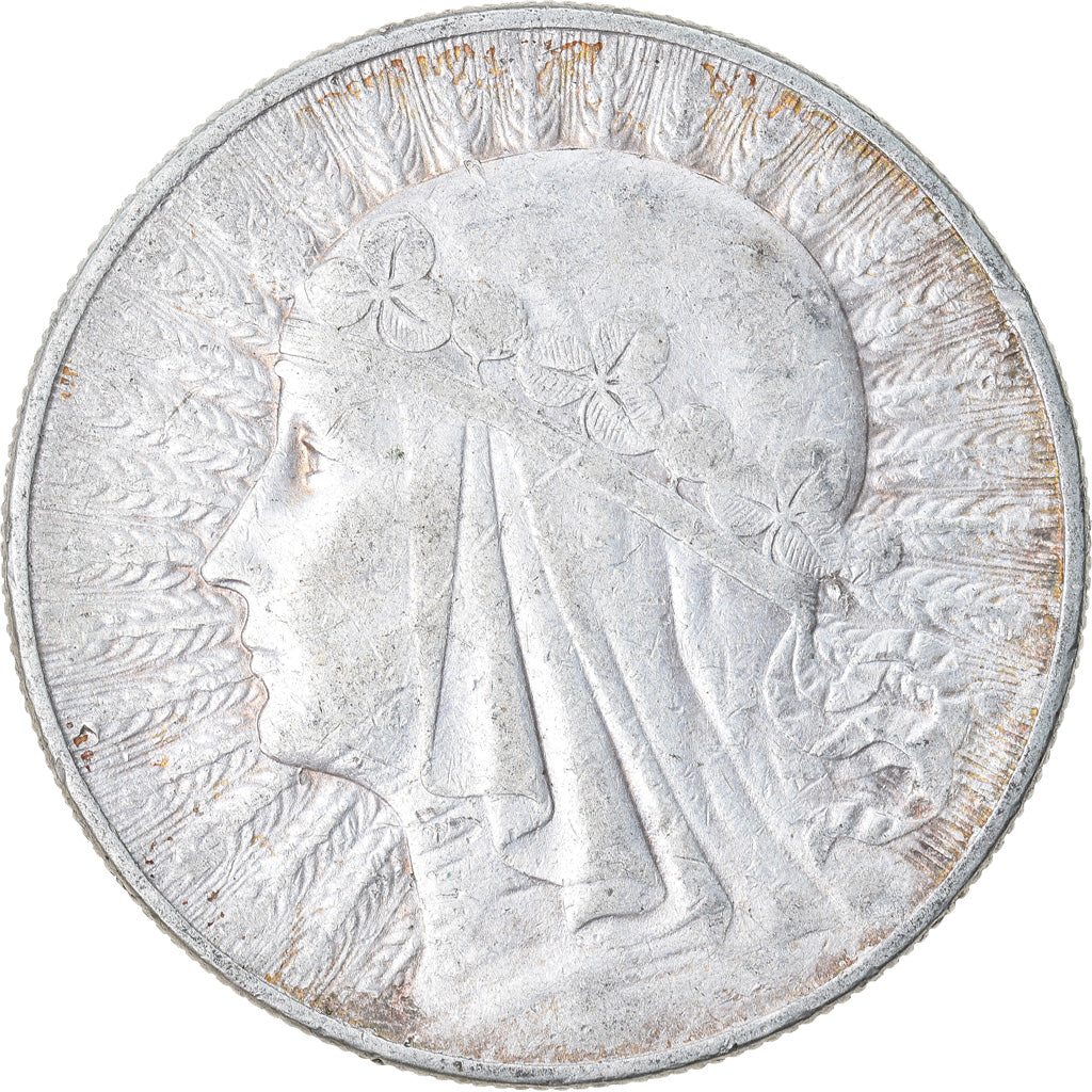 Coin, Poland, 10 Zlotych, 1932, Warsaw, EF(40-45), Silver, KM:22