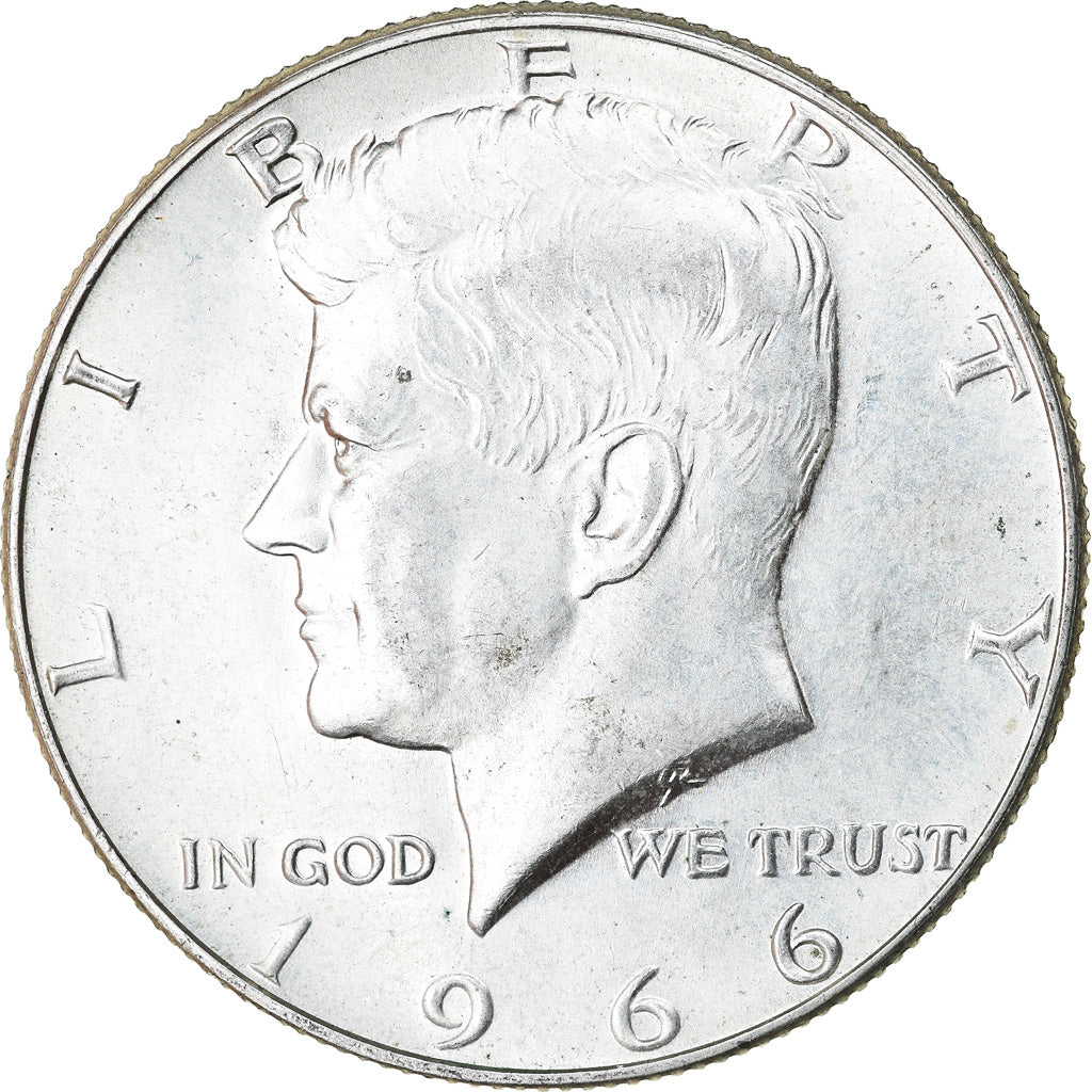 Münze, Vereinigte Staaten, Kennedy Half Dollar, Half Dollar, 1966, U.S. Mint