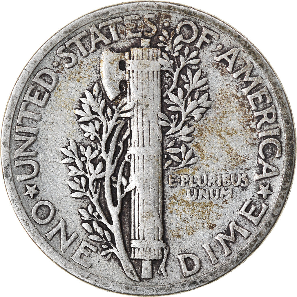 Münze, Vereinigte Staaten, Mercury Dime, Dime, 1943, U.S. Mint, Philadelphia