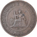 Coin, FRENCH INDO-CHINA, Cent, 1886, Paris, EF(40-45), Bronze, KM:1