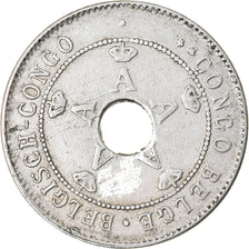 Moeda, Congo Belga, 10 Centimes, 1911, Heaton, EF(40-45), Cobre-níquel, KM:18