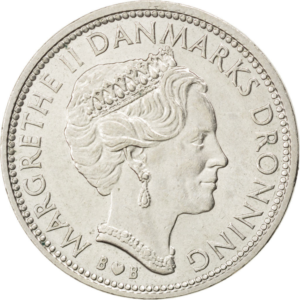 DENMARK, 10 Kroner, 1979, Copenhagen, KM #864.1, AU(55-58), Copper-Nickel, 28,..