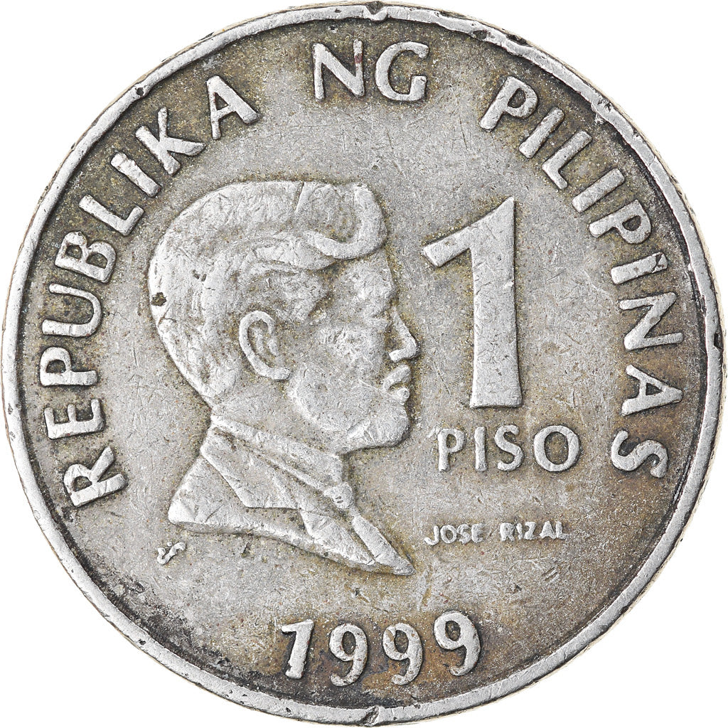 Moneta, Filippine, Piso, 1999, MB+, Rame-nichel, KM:269
