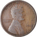 Coin, United States, Lincoln Cent, Cent, 1912, U.S. Mint, Philadelphia