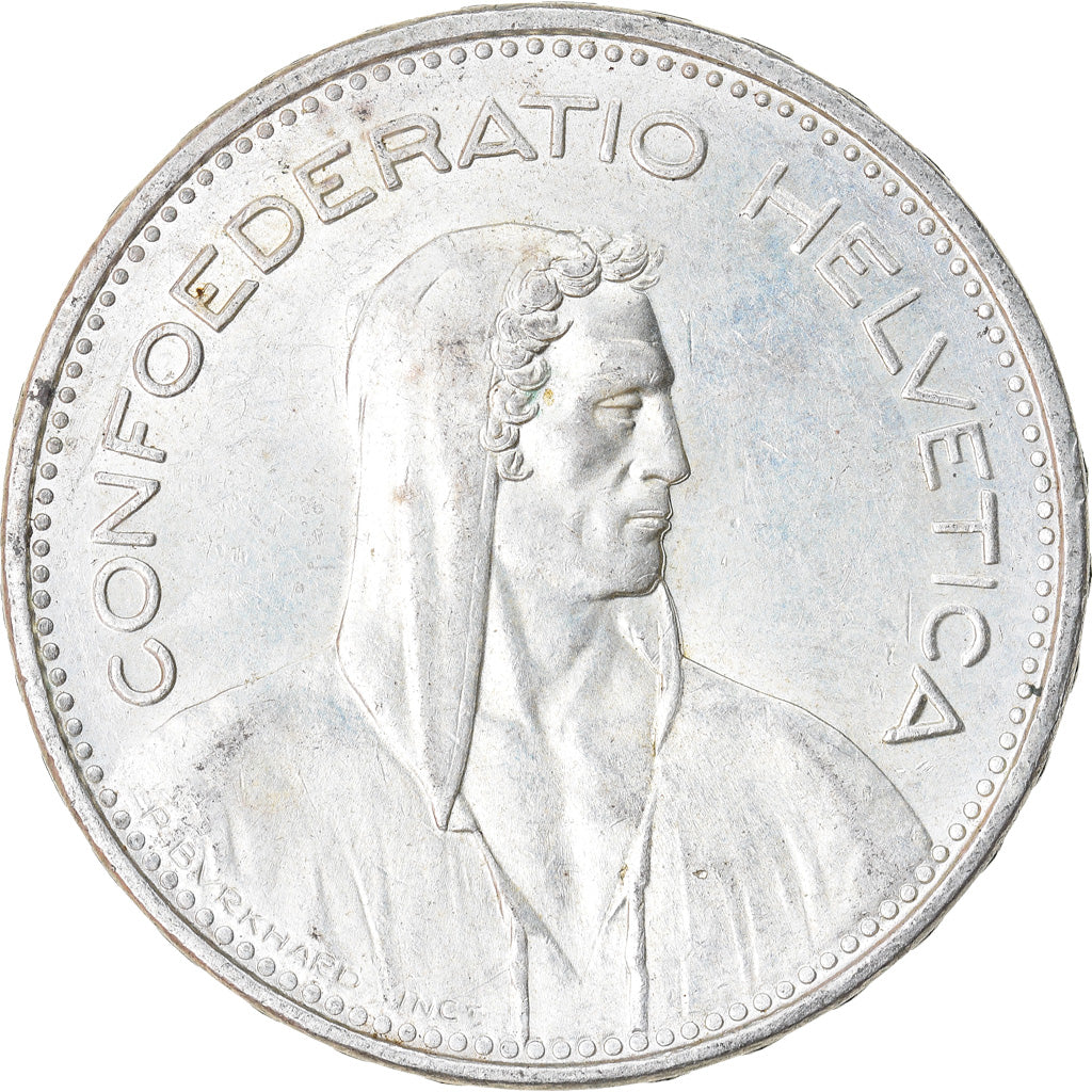 Coin, Switzerland, 5 Francs, 1965, Bern, EF(40-45), Silver, KM:40