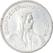 Coin, Switzerland, 5 Francs, 1965, Bern, EF(40-45), Silver, KM:40