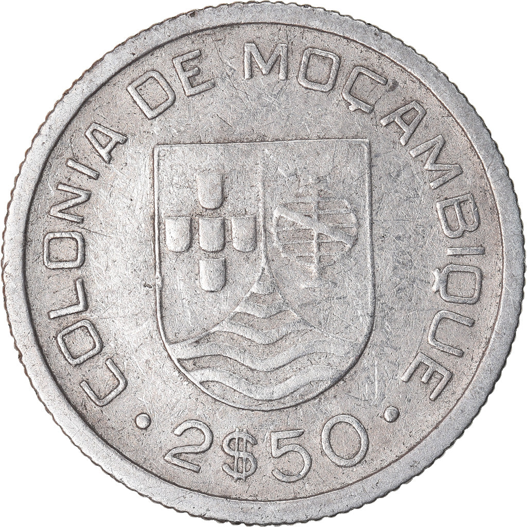 Coin, Mozambique, 2-1/2 Escudos, 1935, EF(40-45), Silver, KM:61