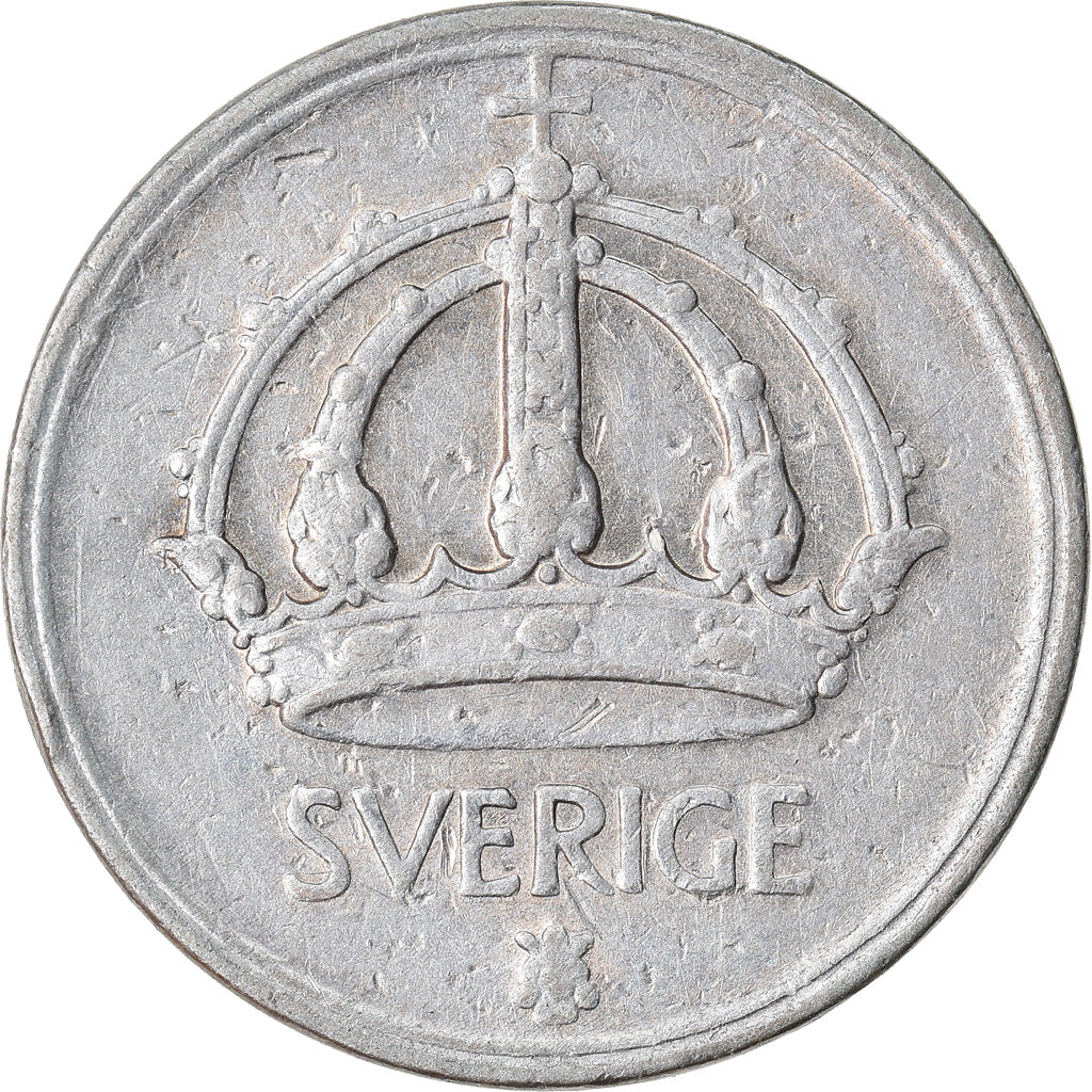 Coin, Sweden, Gustaf V, 10 Öre, 1946, EF(40-45), Silver, KM:813