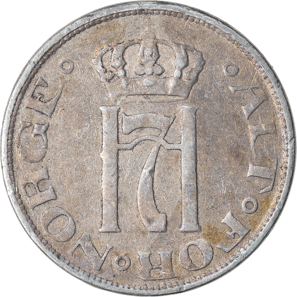Coin, Norway, Haakon VII, 10 Öre, 1917, EF(40-45), Silver, KM:372