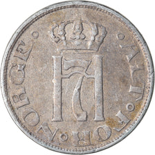 Coin, Norway, Haakon VII, 10 Öre, 1917, EF(40-45), Silver, KM:372