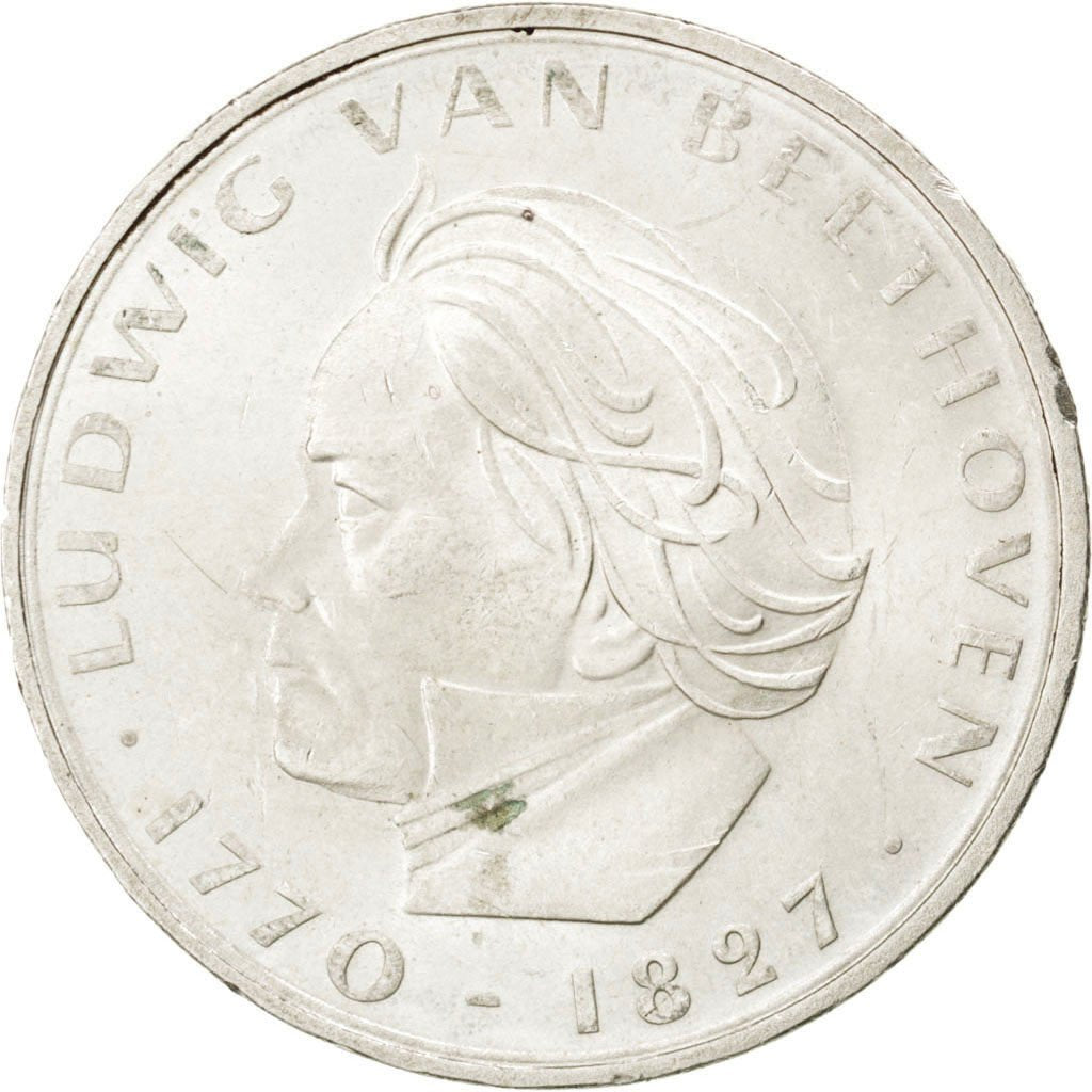 GERMANY - FEDERAL REPUBLIC, 5 Mark, 1970, Stuttgart, KM #127, MS(60-62),...