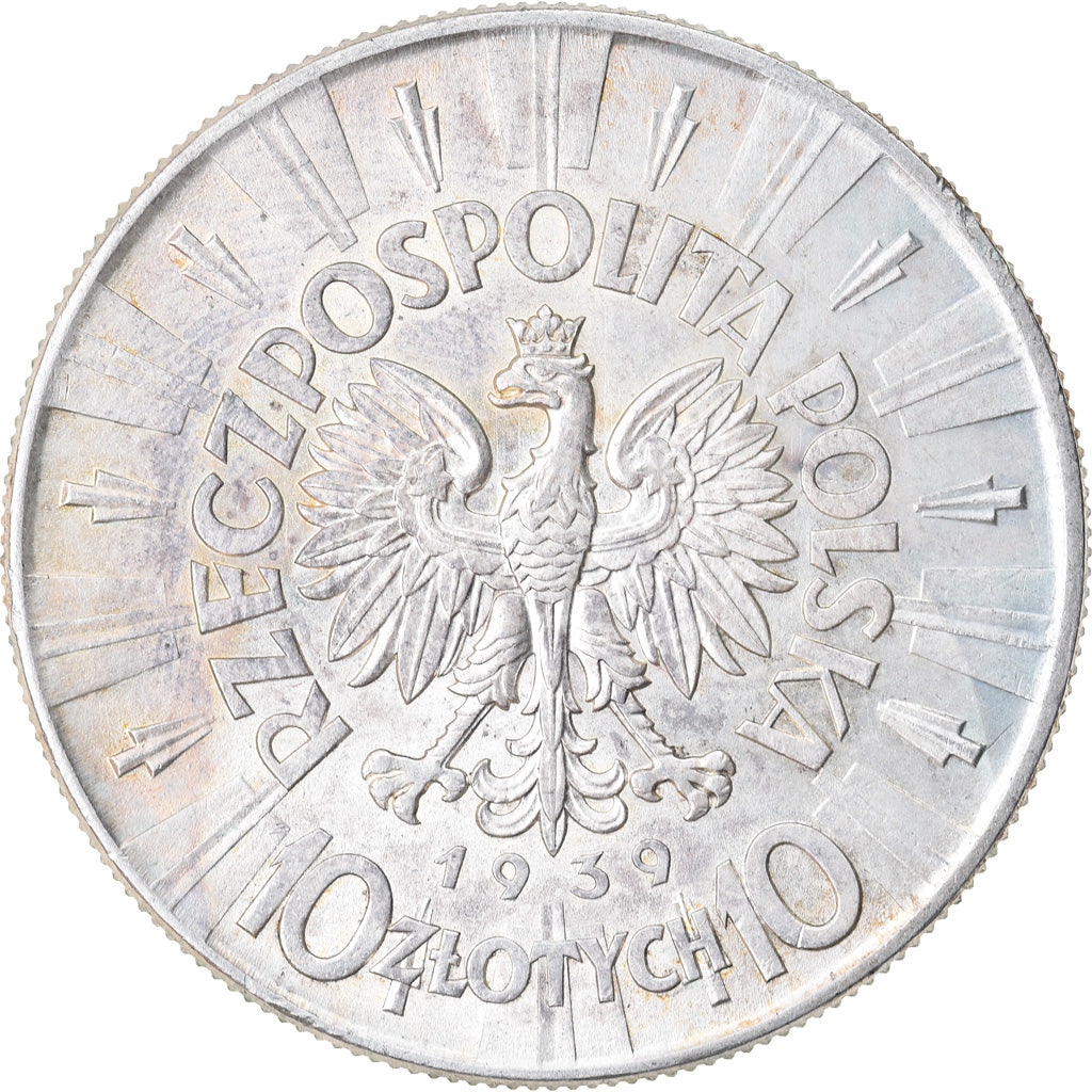 Monnaie, Pologne, 10 Zlotych, 1939, Warsaw, TTB, Argent, KM:29