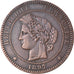 Monnaie, France, Cérès, 10 Centimes, 1897, Paris, TTB, Bronze, Gadoury:265a