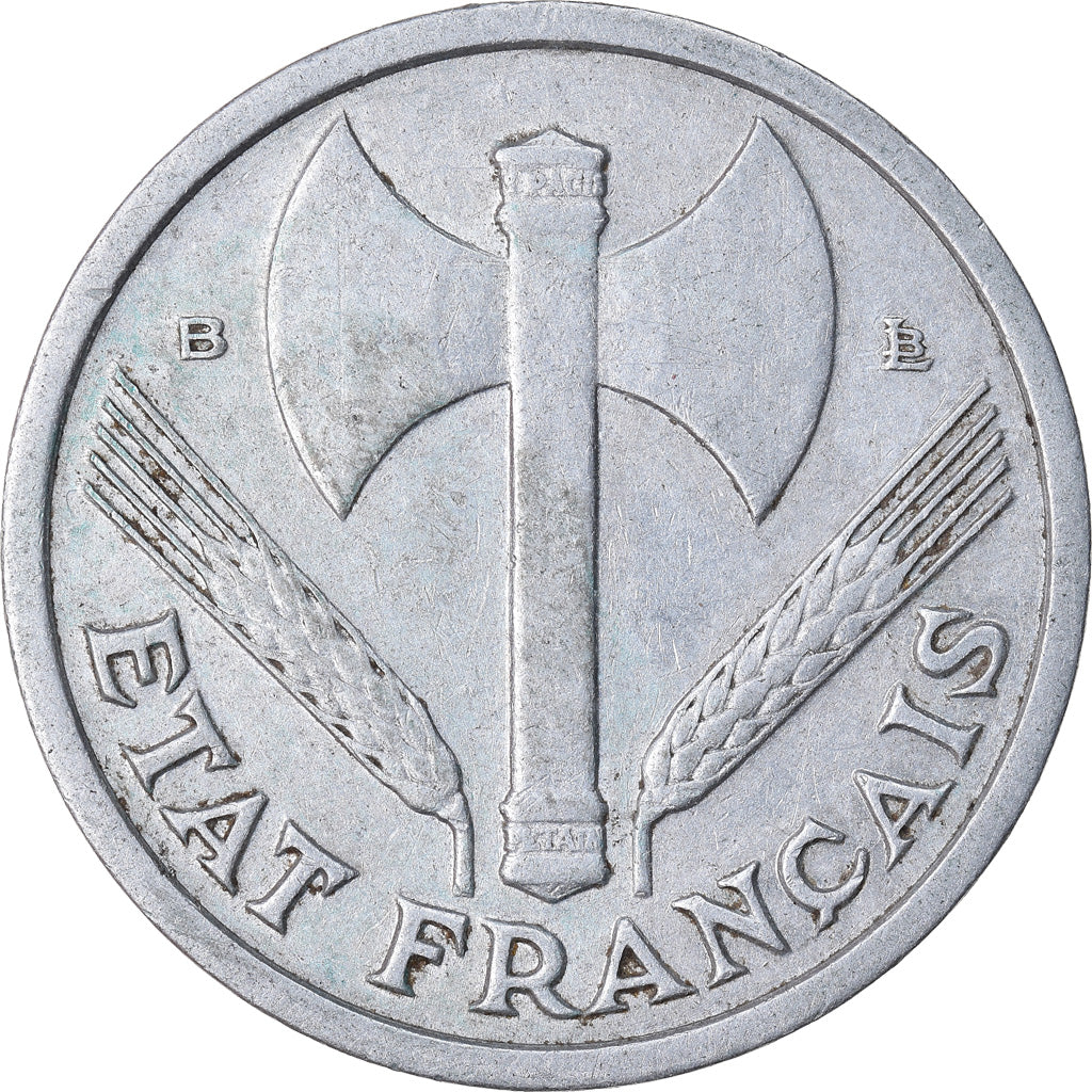Coin, France, Bazor, Franc, 1944, Rouen, EF(40-45), Aluminum, KM:902.2