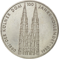 GERMANY - FEDERAL REPUBLIC, 5 Mark, 1980, Stuttgart, KM #140.1, AU(55-58),...