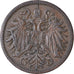 Coin, Austria, Franz Joseph I, 2 Heller, 1908, EF(40-45), Bronze, KM:2801