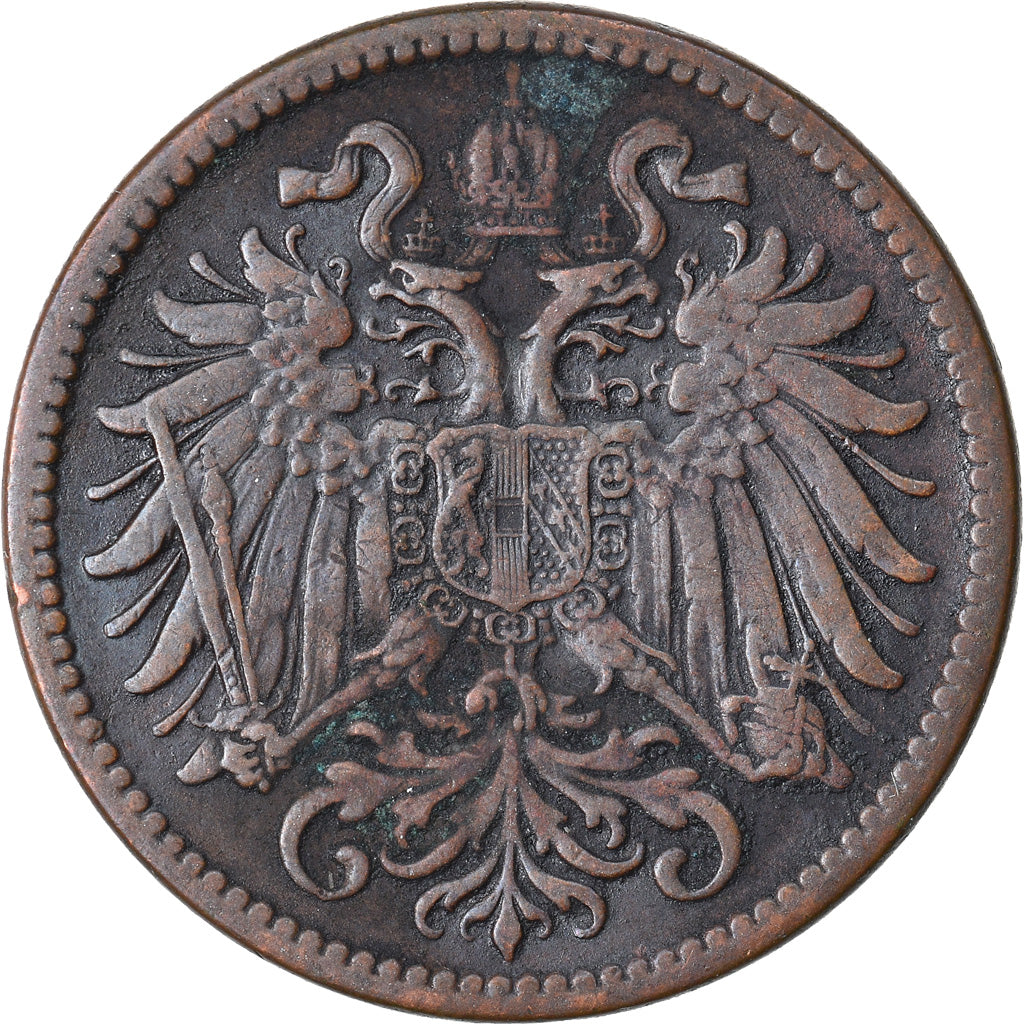 Münze, Österreich, Franz Joseph I, 2 Heller, 1912, S+, Bronze, KM:2801