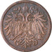 Coin, Austria, Franz Joseph I, 2 Heller, 1914, EF(40-45), Bronze, KM:2801