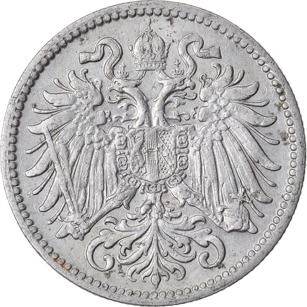 Moneta, Austria, Franz Joseph I, 10 Heller, 1910, EF(40-45), Nikiel, KM:2802